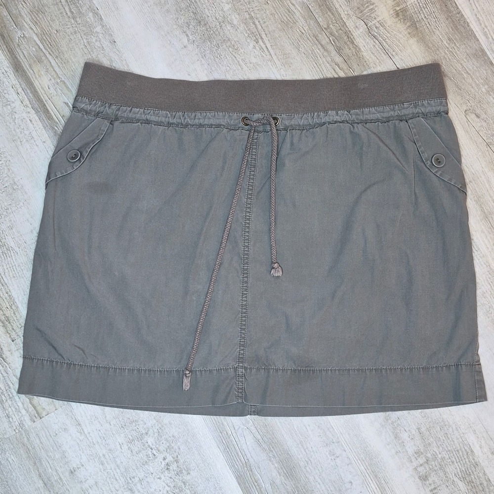 Chaus Sport Sage Green Cotton Skort Utility Gorpcore Hiking Stretch Waistband XL